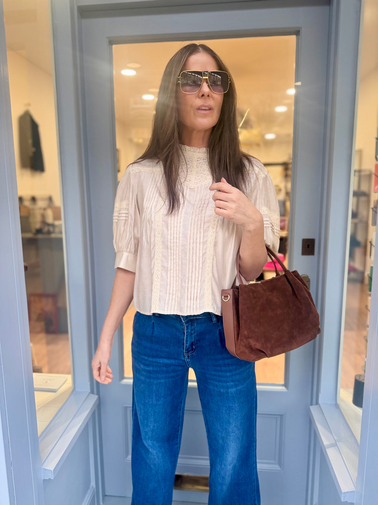 Cathy Embroidered Blouse - Vintage