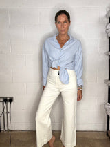 Slim Stripe Essential Shirt - Sky Blue
