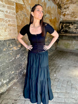 Amber Maxi Skirt - Black