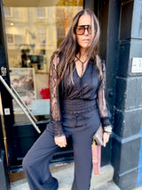 Nolan Lace Top - Black