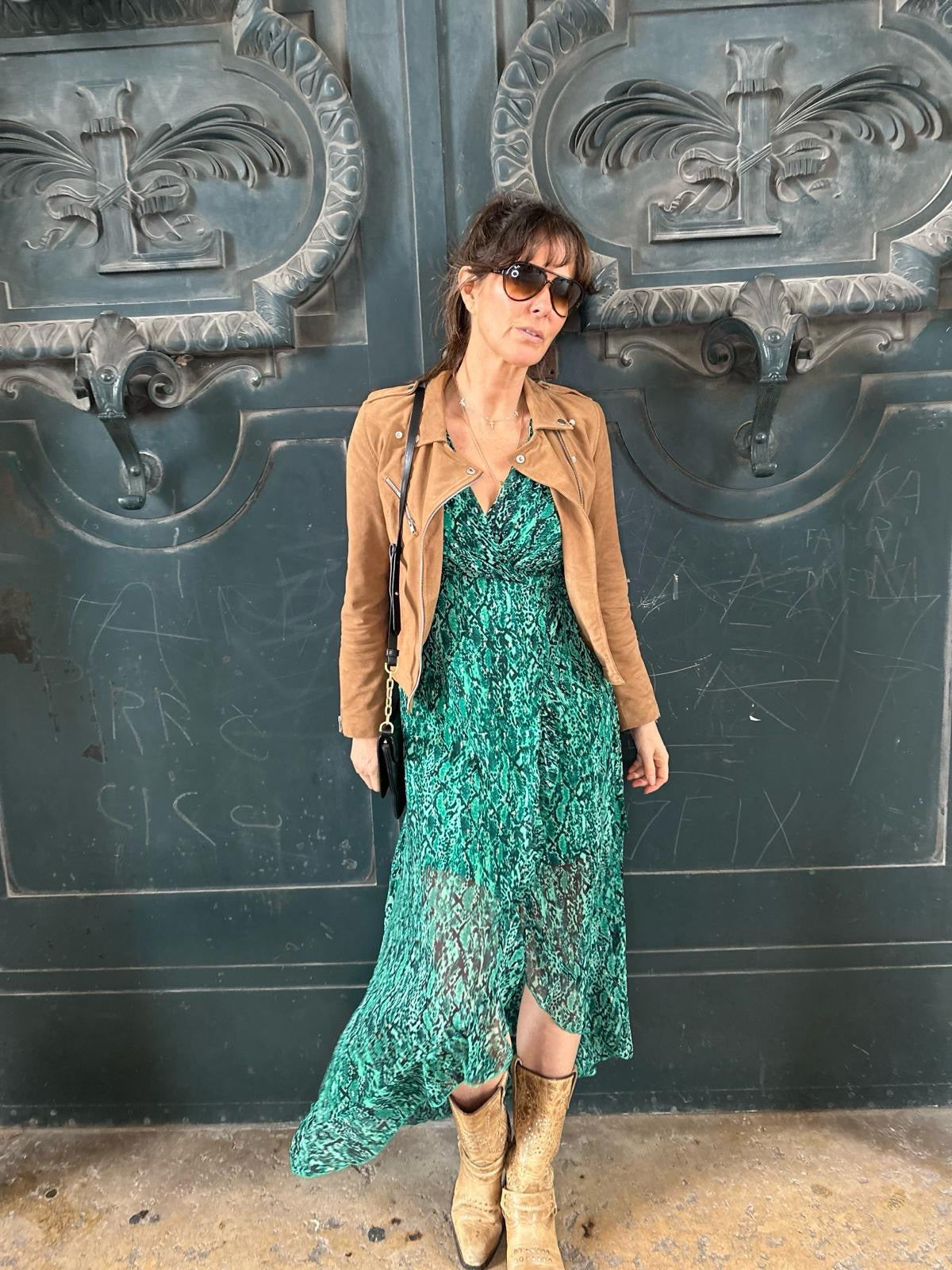 Vestido longo Hampton Wrap