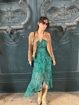 Vestido longo Hampton Wrap