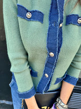 Dune Knitted Jacket - Green