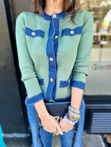 Dune Knitted Jacket - Green