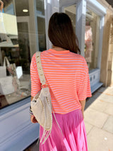 Lara Stripe Tee - Neon