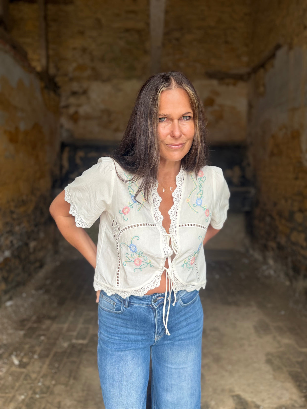 Muse Tie Blouse - White