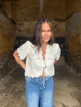 Muse Tie Blouse - White