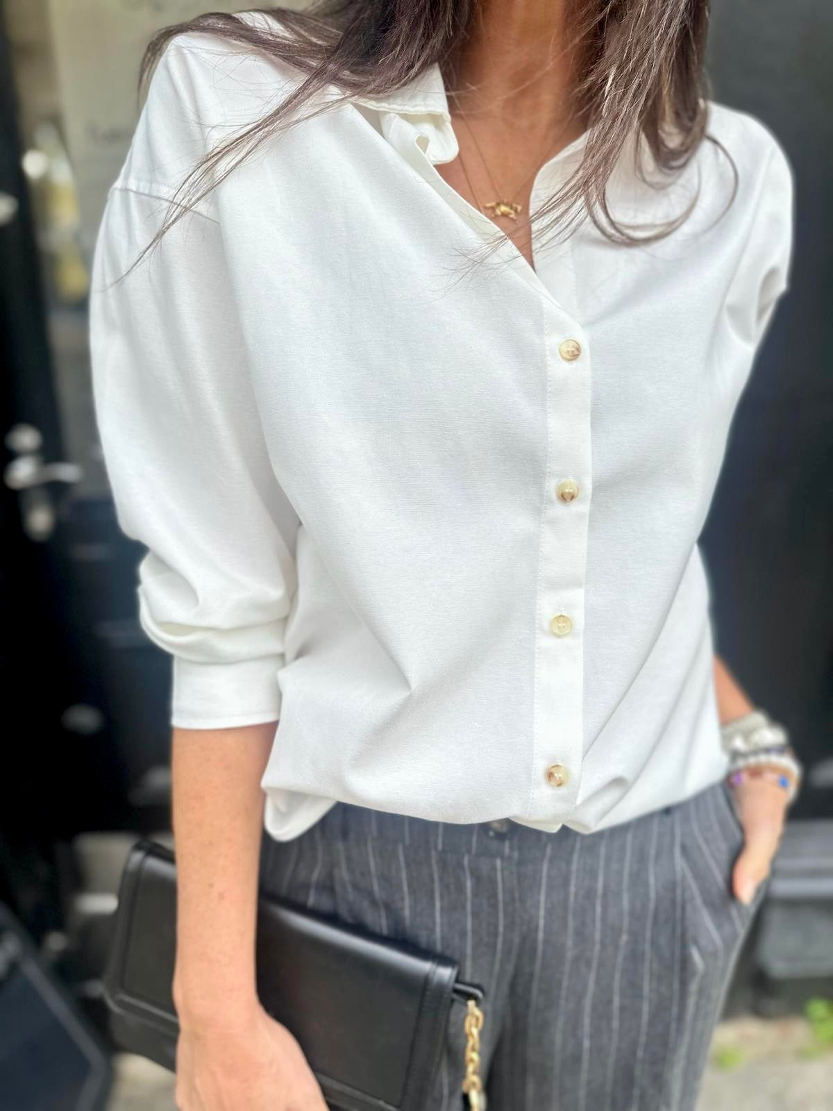 Classic Cotton Shirt - Off White