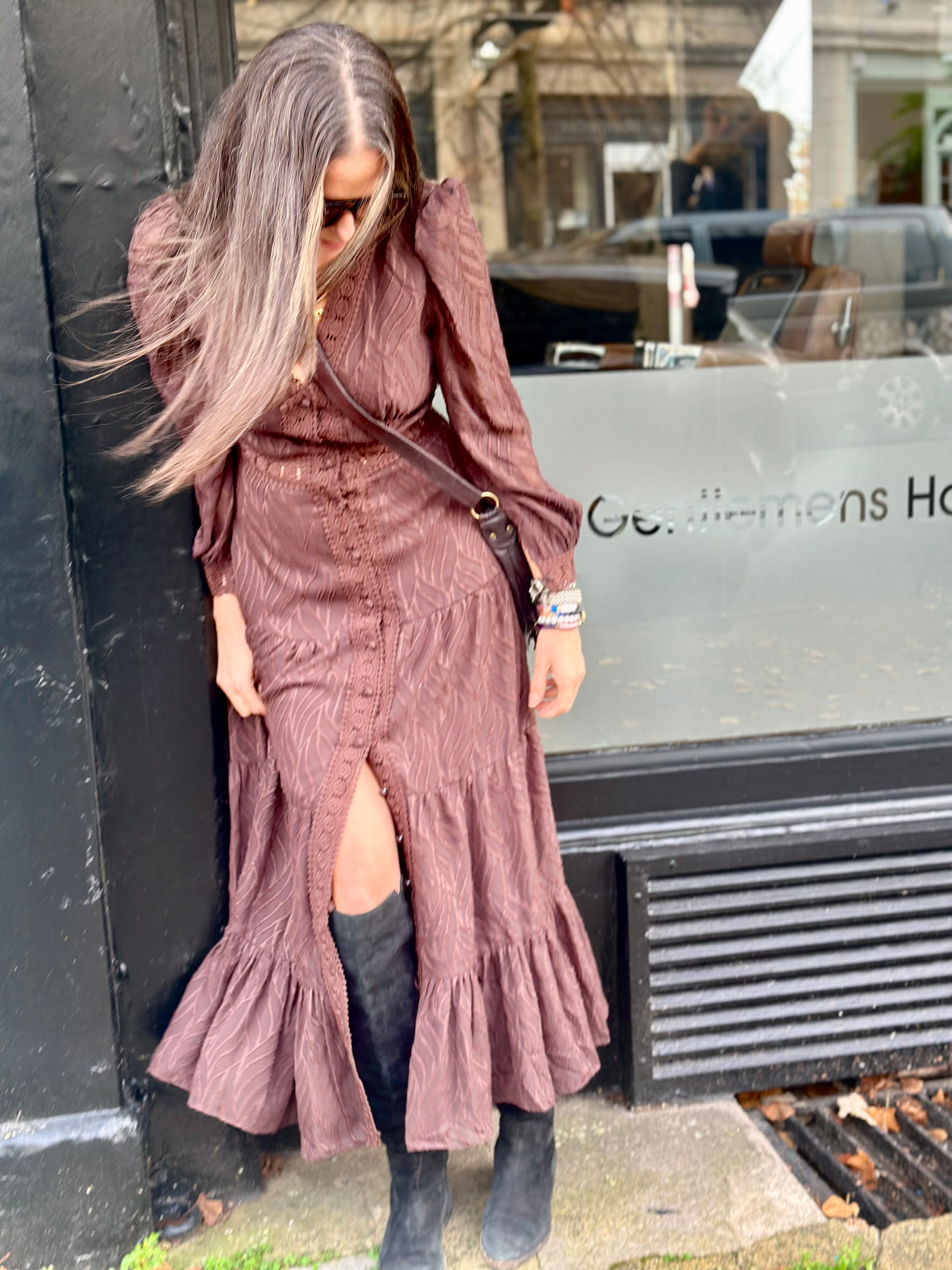 Amelie Maxi Dress - Chocolate