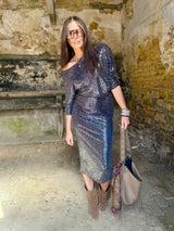 Disco Embellished Midi Dress