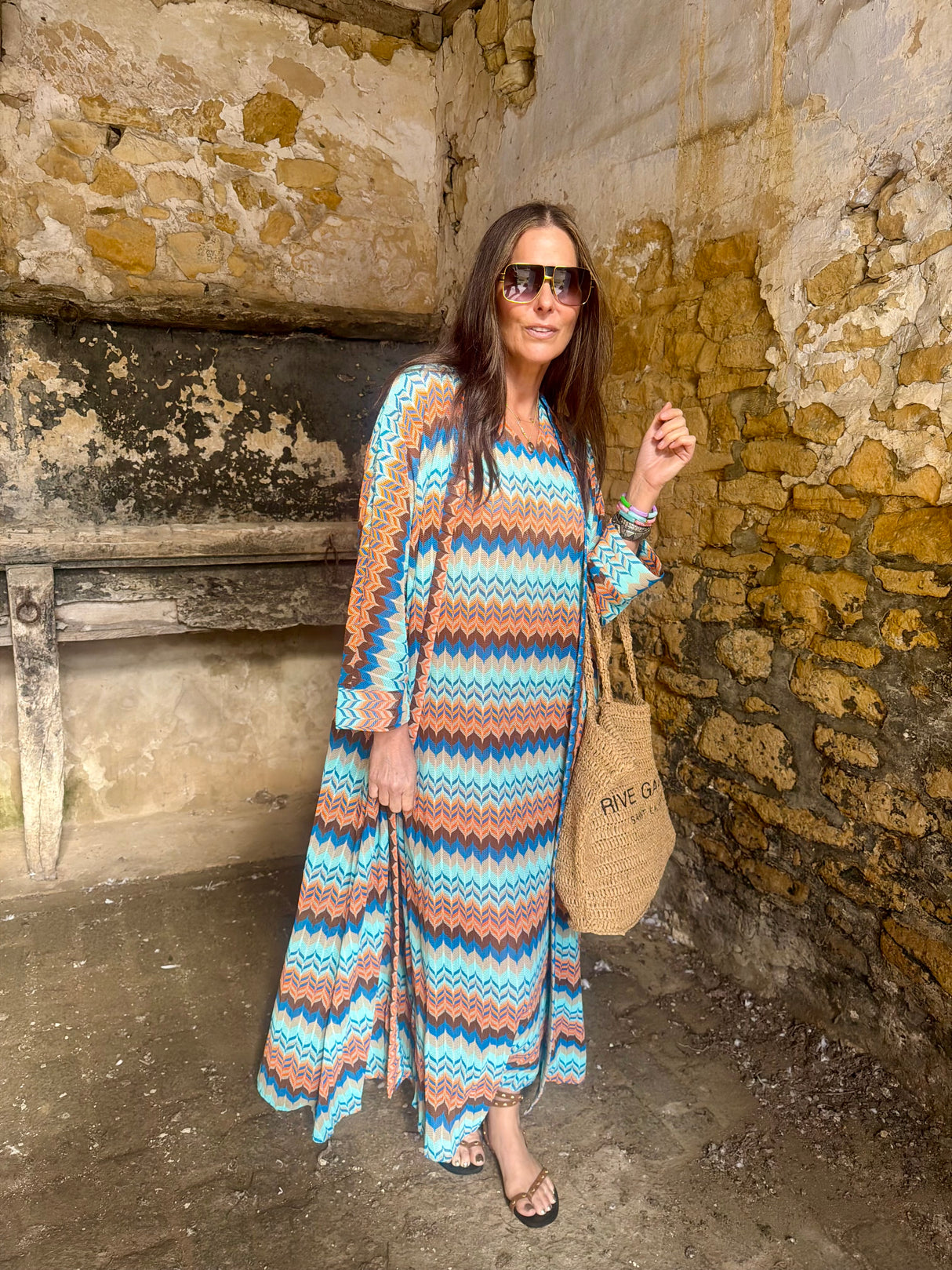 Seraphina Long Line Cover Up - Horizon