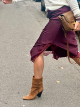 Edith Satin Lace Skirt