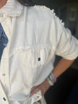 Chaqueta Rock &amp; Roll - Blanca/Azul