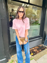 Harriet Short Sleeve knit - Pink