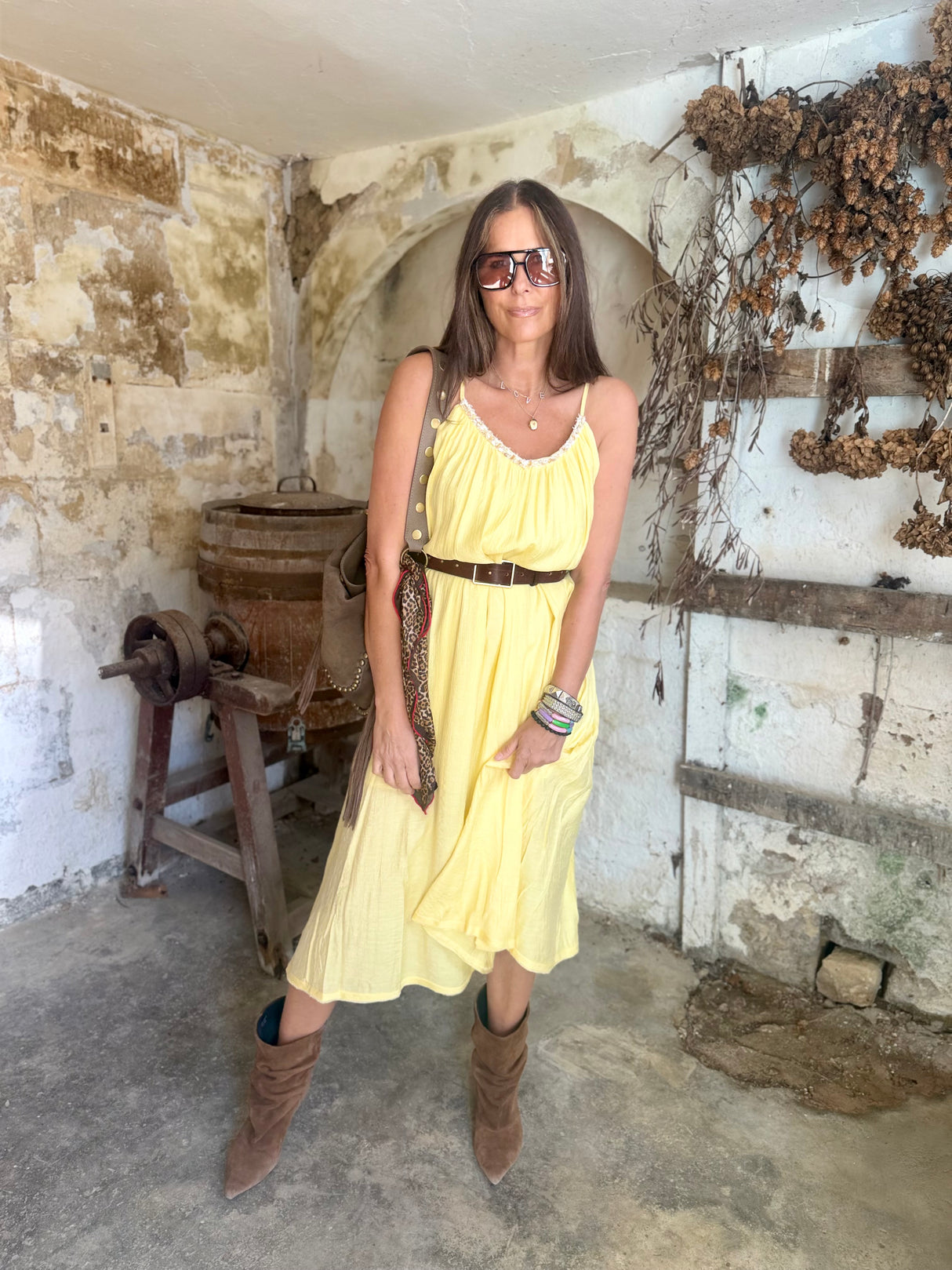 Virelle Dress - Yellow