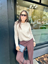 Coral Crew Neck Knit - Neutral