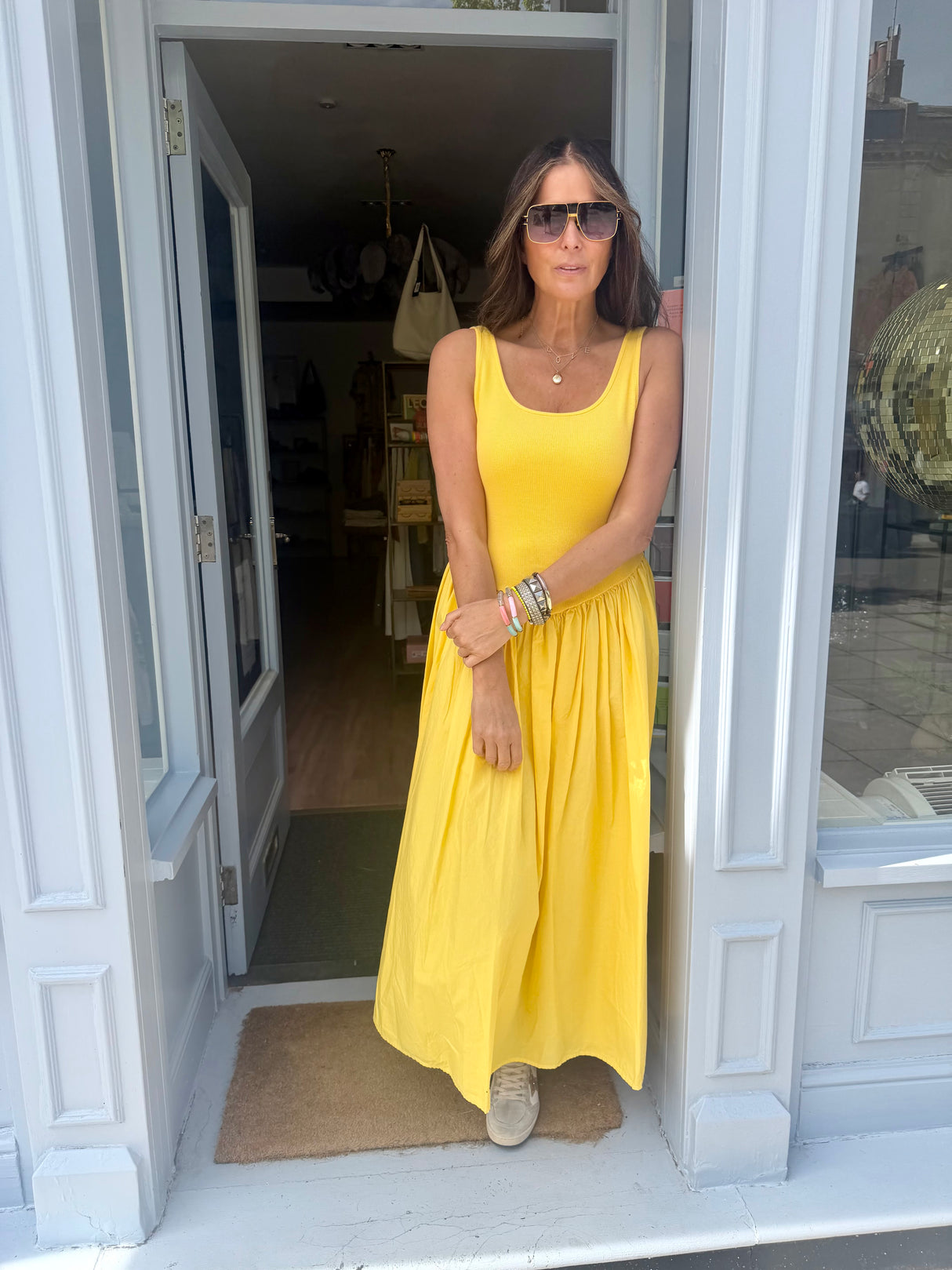 April Dress - Yellow