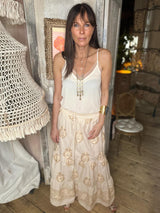 Falda Henley Vainilla