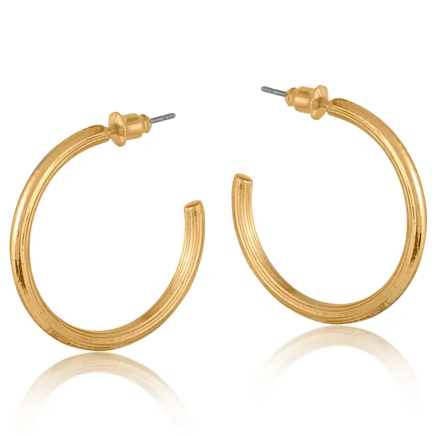 Anthonia Hoop Earrings - Gold