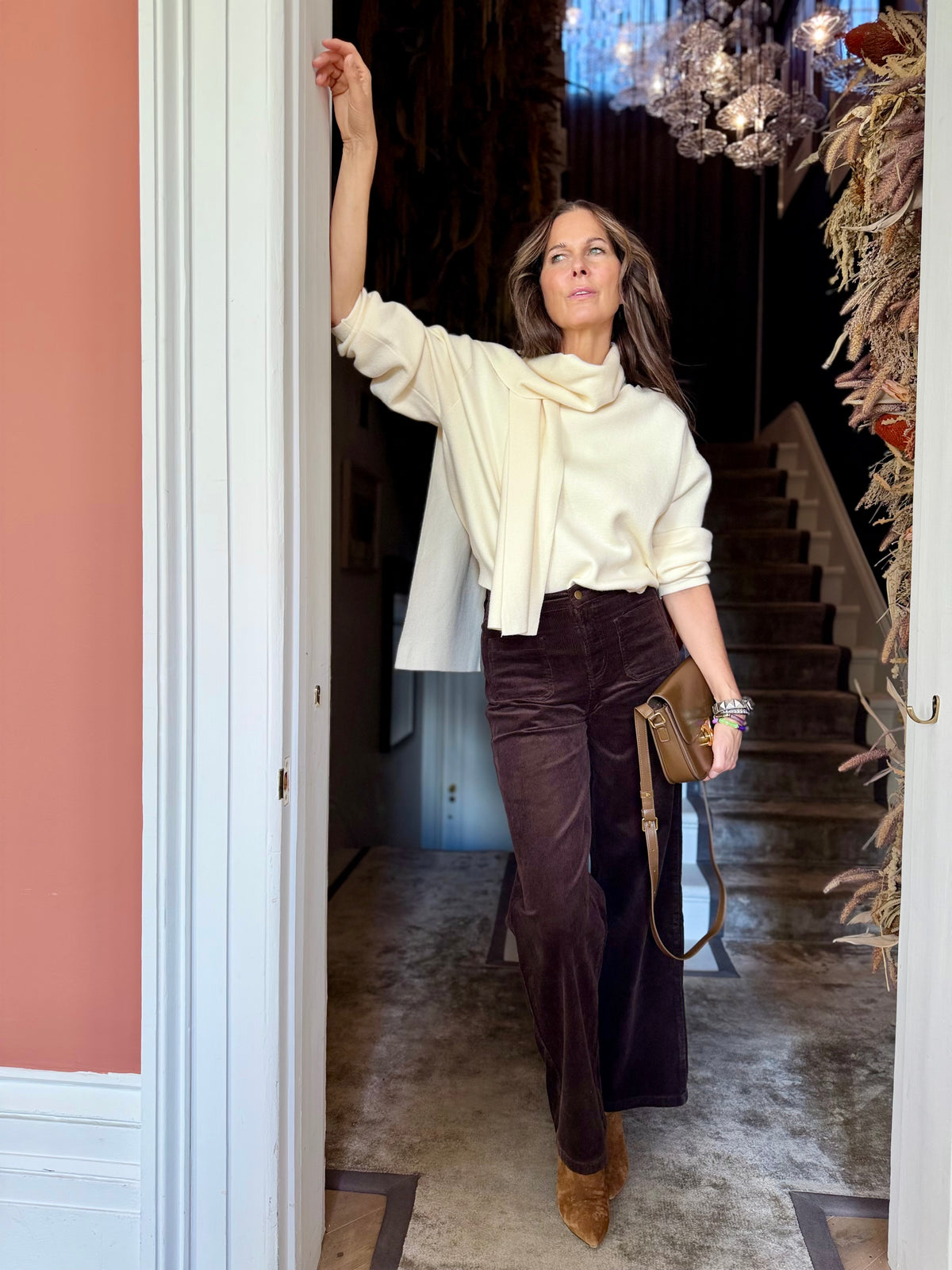 June Cord Trousers - Choc