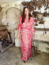 Criss Printed Red Dress