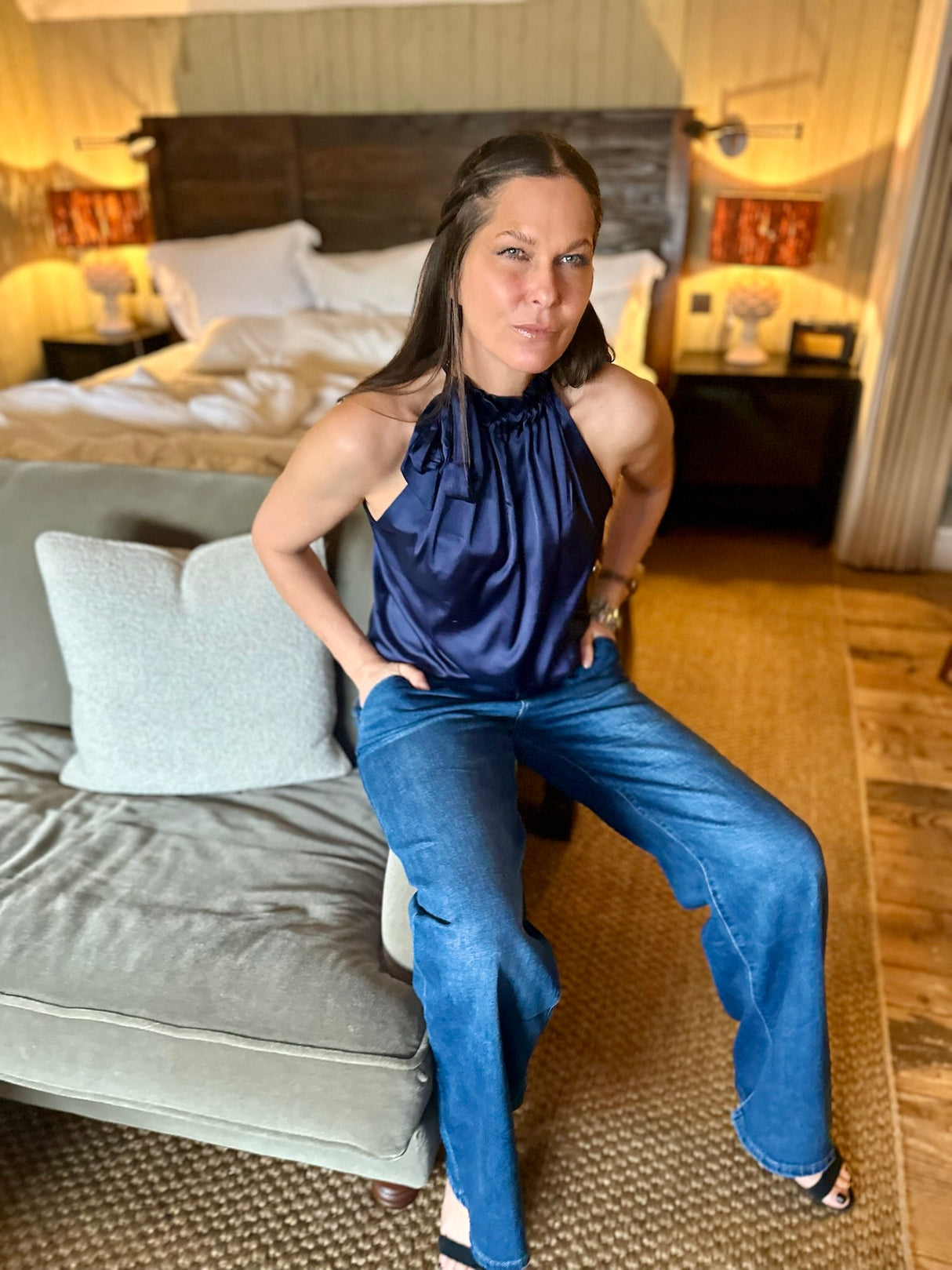 Bella B Top Navy