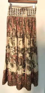 Believer Tiered Maxi Skirt Vintage Mauve