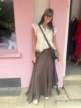 Jade Maxi Skirt - Chocolate