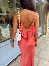 Charm Maxi Slip Dress - Rust