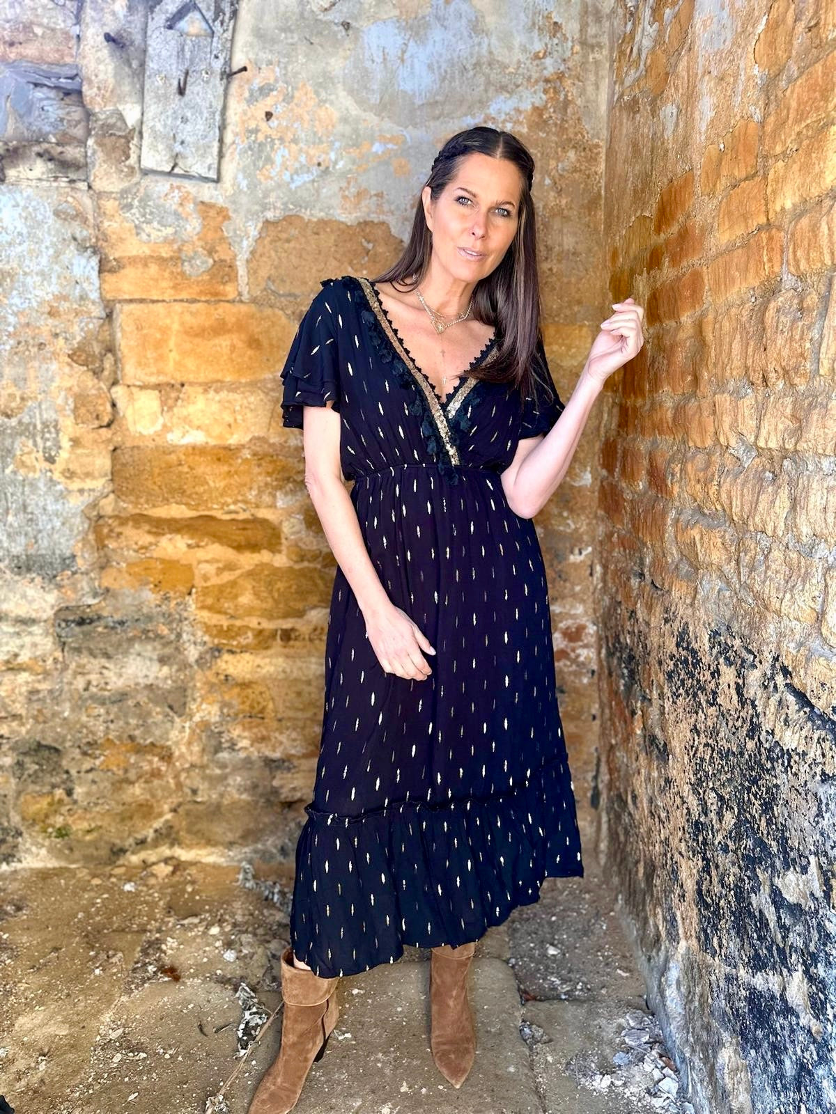 Juniper Maxi Dress - Black