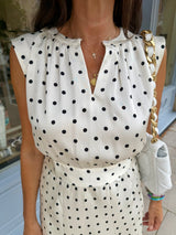 Lydia Polka Dot Blouse
