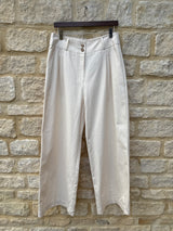 Tia Wide Leg Trouser - Neutral