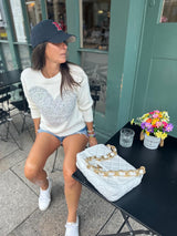Smitten Knit Ecru/Grey