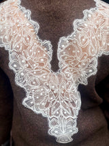 Margot Knit with Lace - Chocolate