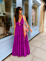 Dahlia Maxi Dress - Magenta