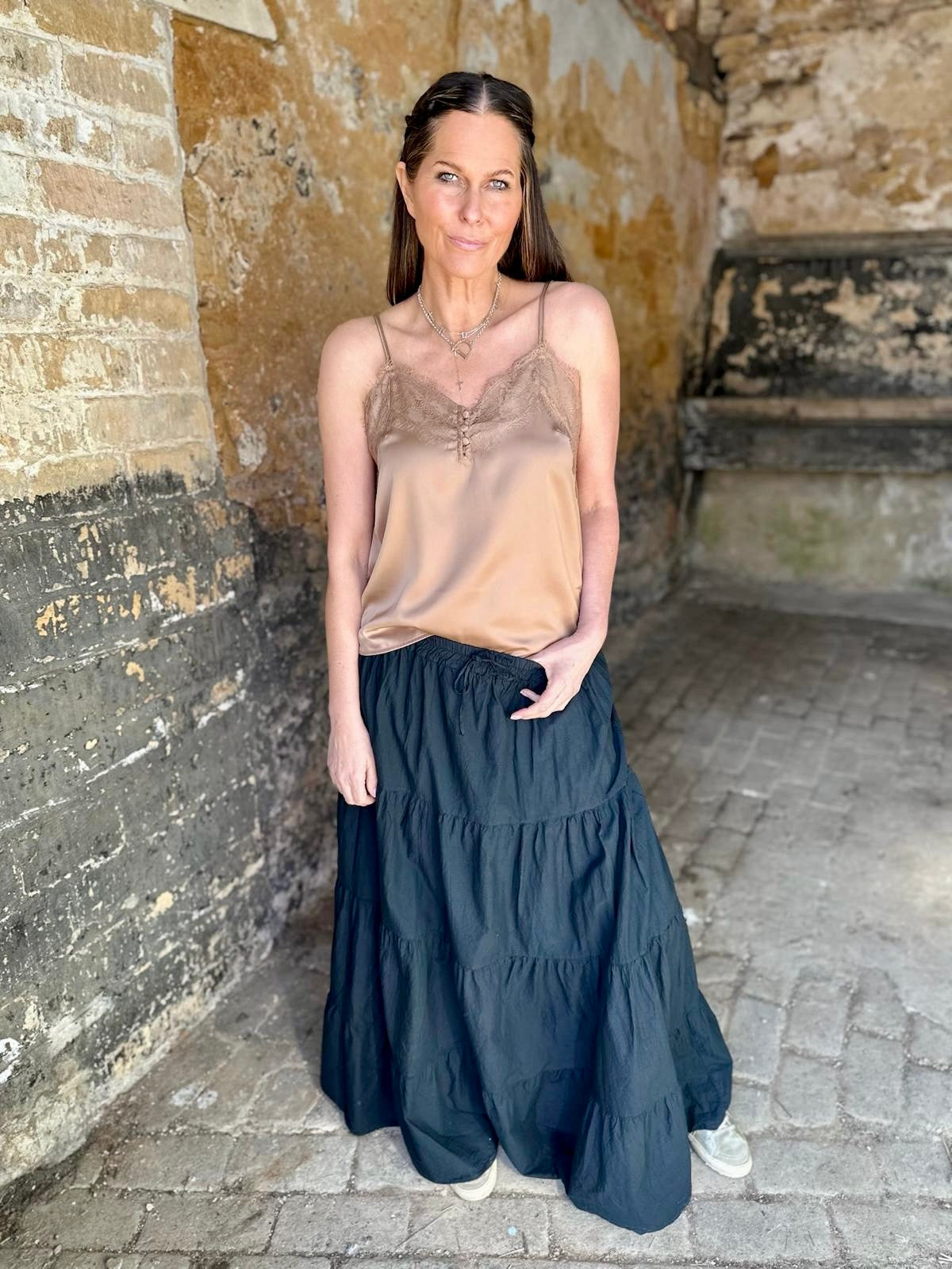 Amber Maxi Skirt - Black