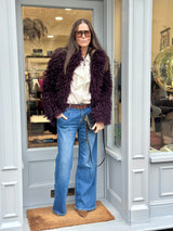 Jigsaw Faux Fur Jacket