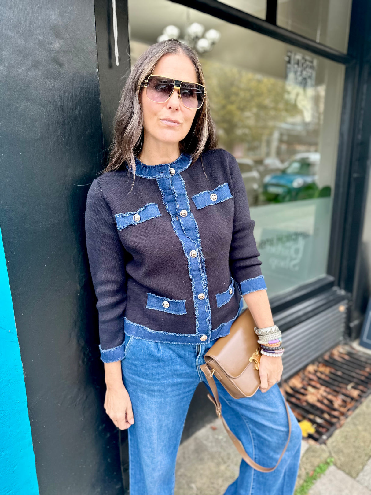 Dune Knitted Jacket - Black