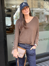 Nala Knit With Sequin - Olive