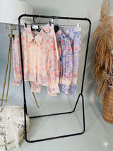 Alara Printed Short Set - Lilac