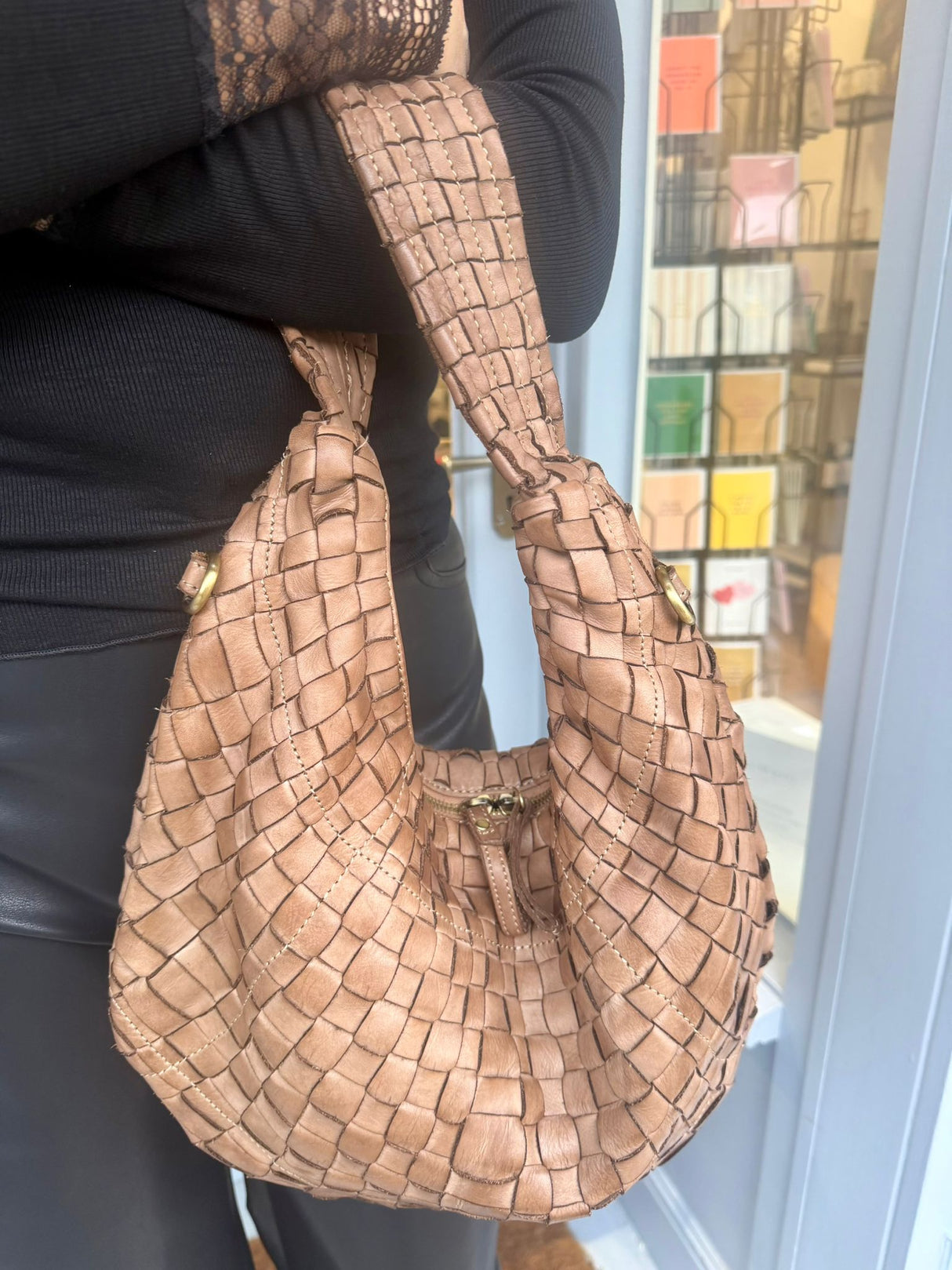 Winona Hobo Bag - Natural