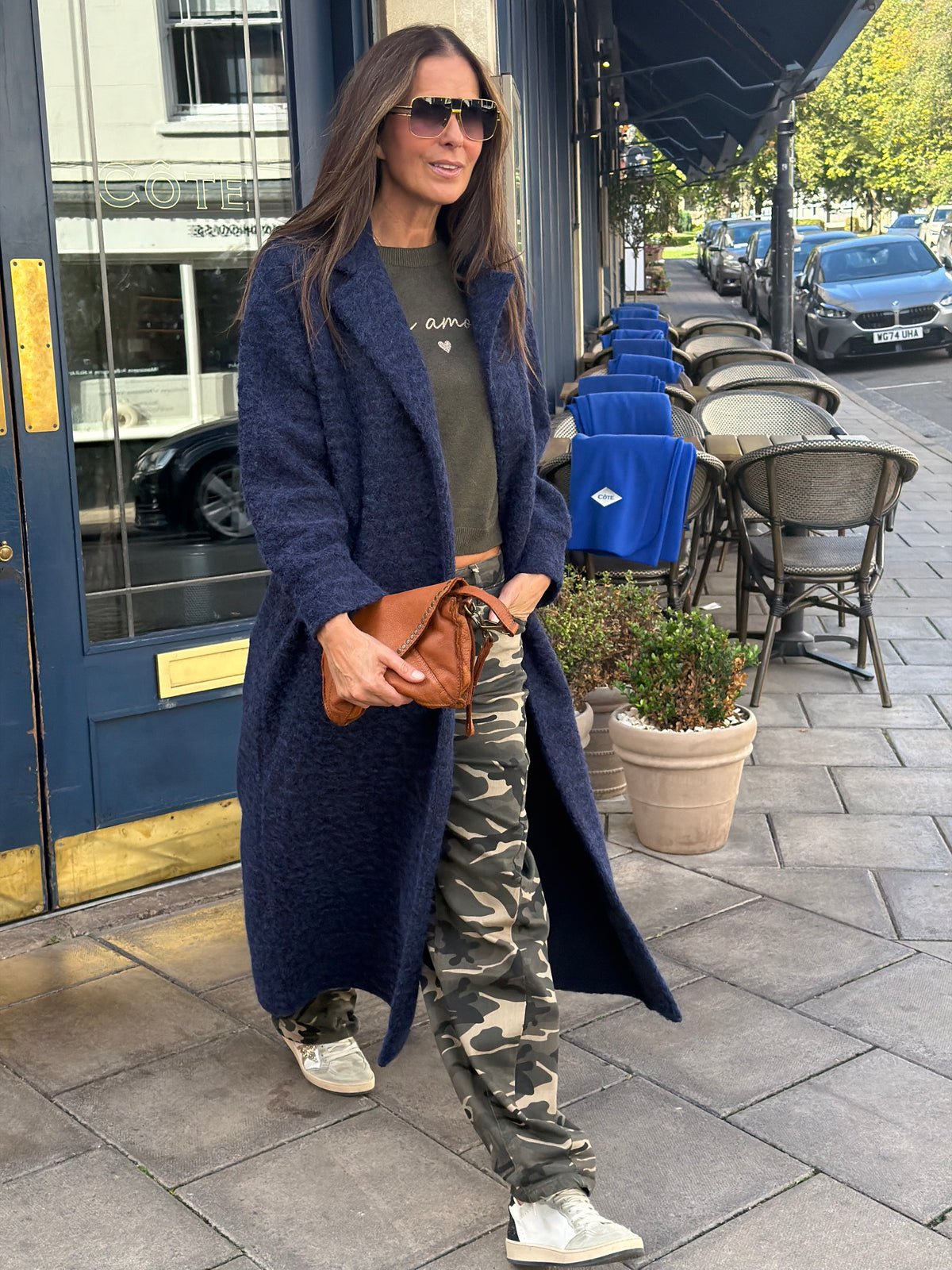 Mara Knitted Jacket - Navy