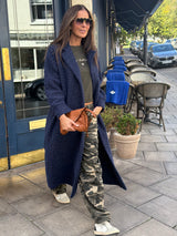 Mara Knitted Jacket - Navy