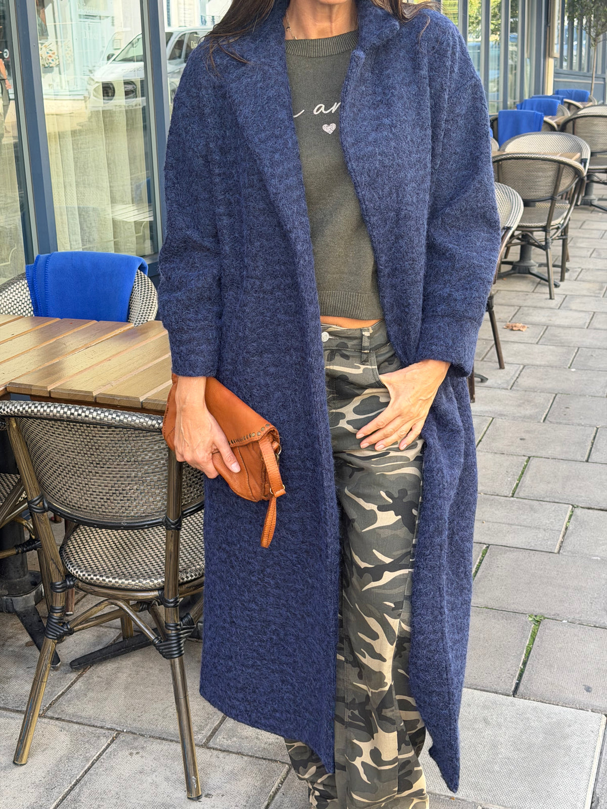 Mara Knitted Jacket - Navy