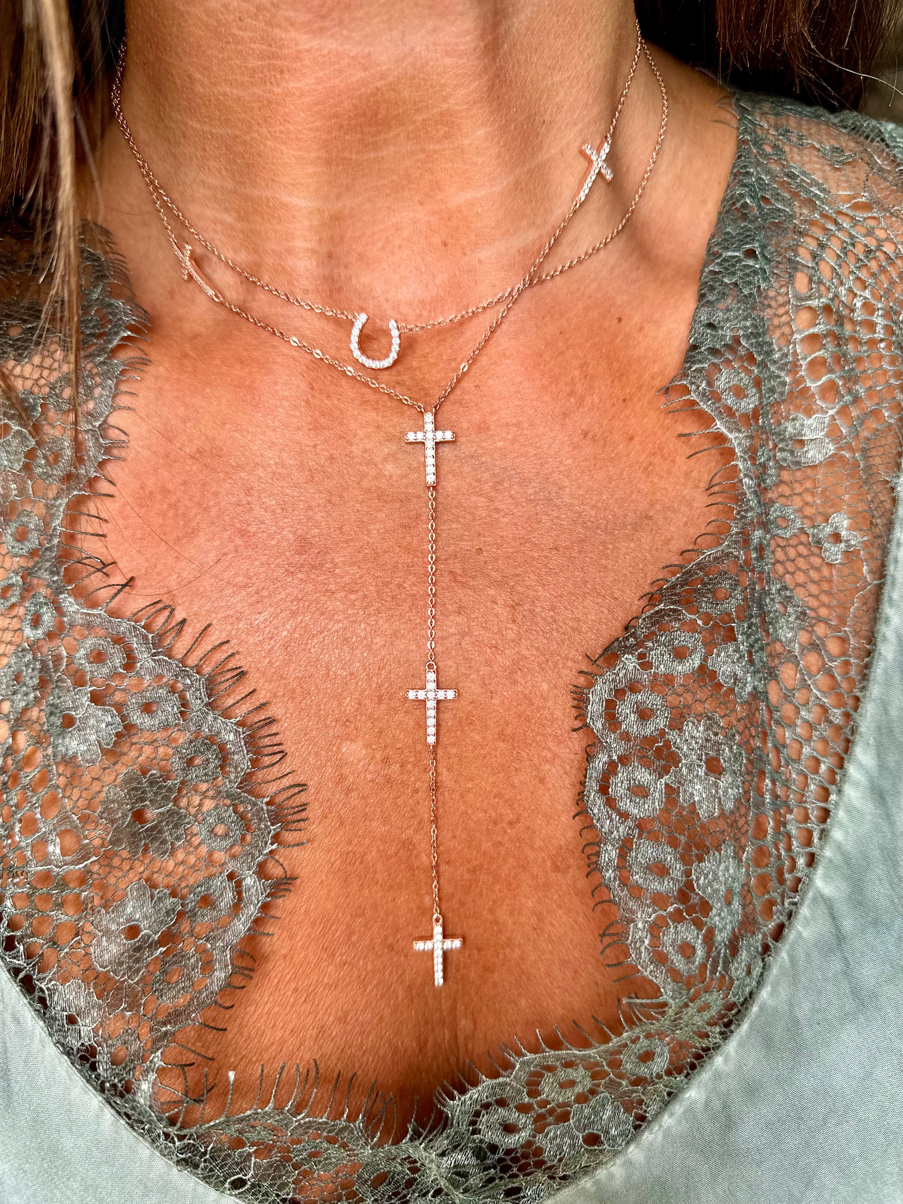 Rosary Cross Freshwater Pearl Choker – Saif Latif Jewelry