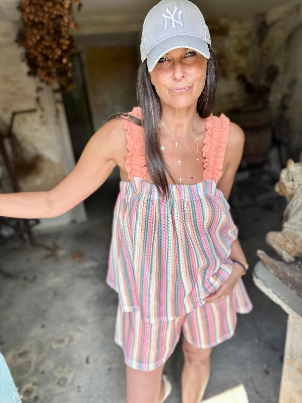 Conjunto Valley Short - Tangerina