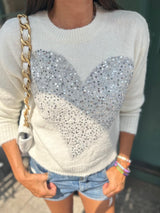Smitten Knit Ecru/Grey