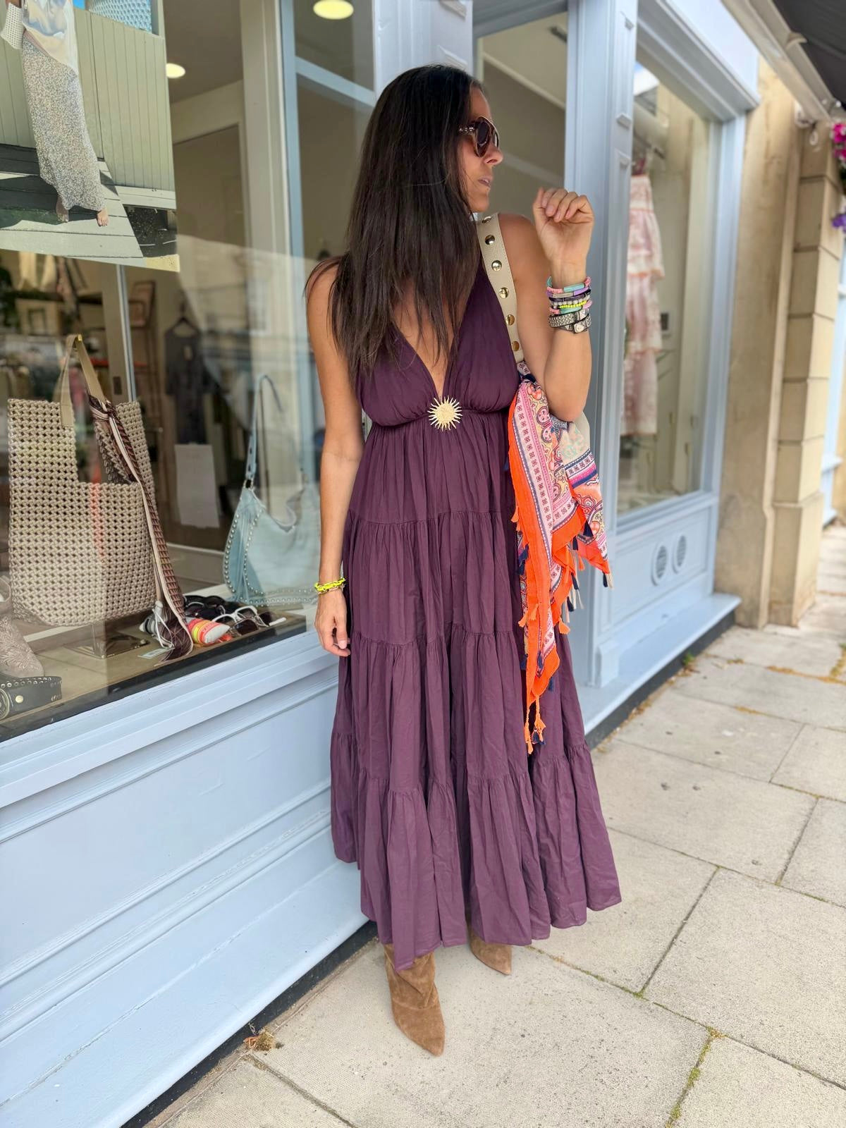 Dahlia Maxi Dress - Cherry