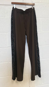 Tempest Pant - Chocolate With Black Sequin PRE ORDER NOW