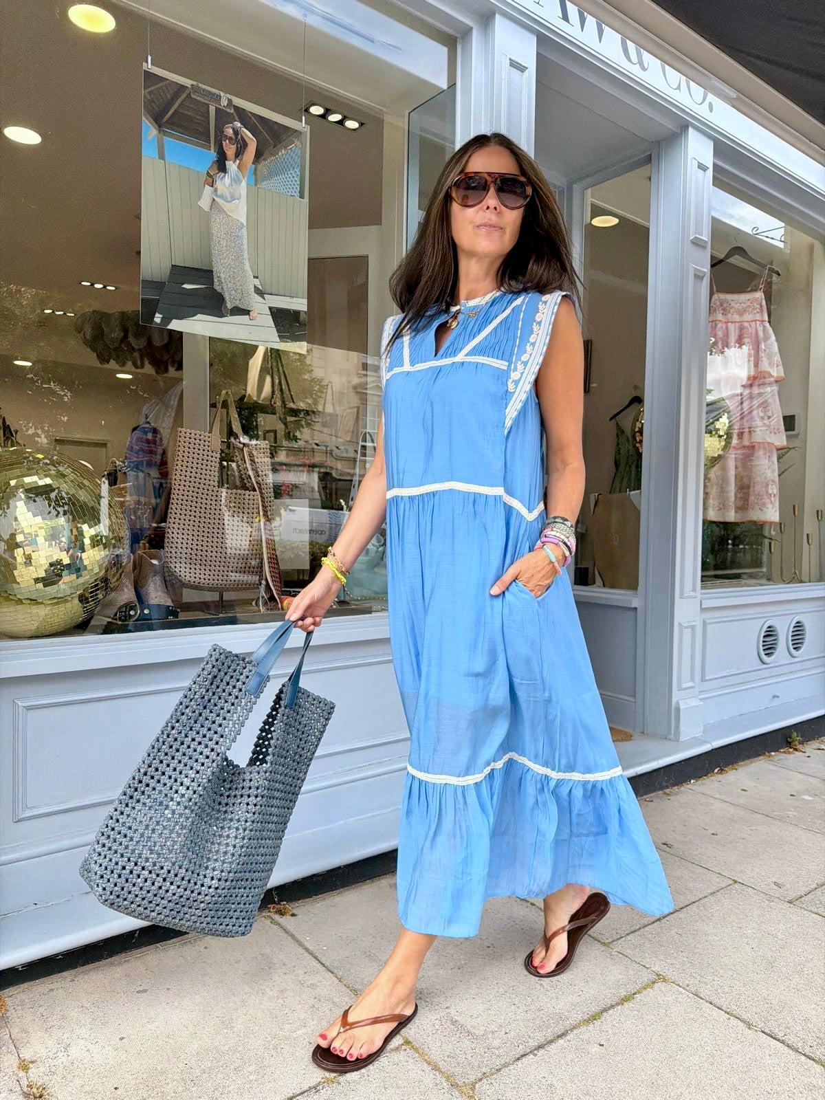 Wisteria Maxi - Sky Blue
